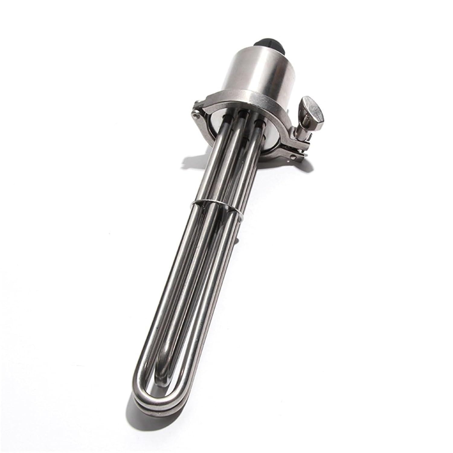 2 Inches 220V 380V Tri Clamp Tubular Heating Element Pipe 3KW/4.5KW/6KW/9KW/12KW Electric Resistance Heater 1Pcs(380V 12KW 355mm)