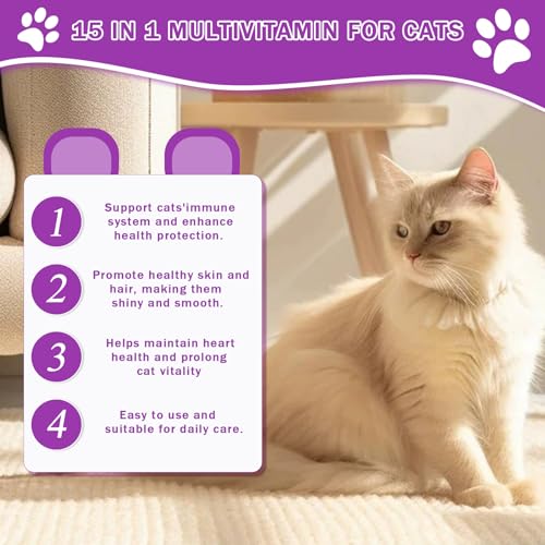 Vitamine Tropfen für Katzen, Nutrients for Cats, Unterstützung für Stoffwechsel & Immunsystem, Die schlechte Laune Einer Katze lindern