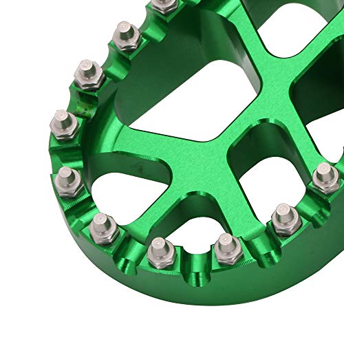 Image of AnXin Foot Pegs Footpegs Footrests Foot Pedals Rests CNC MX for KLX300 KLX300R KLX300SM 97-07 20-24 KLX250 06-20 KLX250S 09-14 KLX250R 94-96 KLX650 93-96 Dirt Bike Green