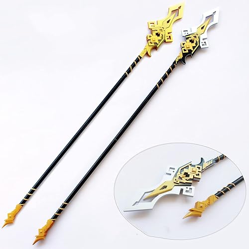 Miniatura 4 de RAVPump Accesorios de cosplay, Genshin Impact Cosplay Armas espadas 180CM Genshin ZhongLi Cosplay Arma Vortex Vanquisher Lanza Desmontable Lanza