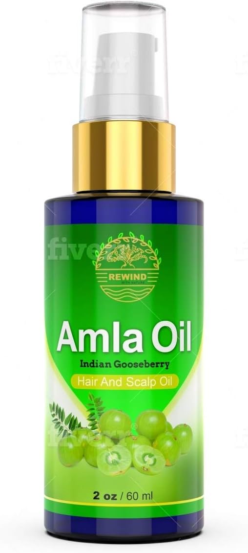 Amla Oil - Pure 100% Natural Amla Oil for Hair Growth, Helps With Premature Greying -Darkens Hair Naturally, Pump Spray