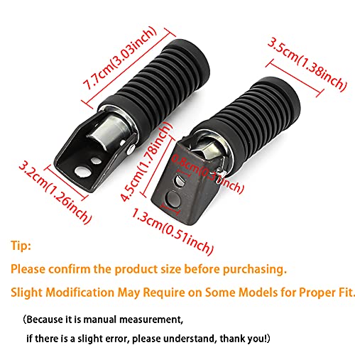 Motoparty Motocycle Rear Footrest Pegs Foot Peg Universal For Suzuki Baja Mini Bikes (for Baja Heat,Mini Baja,Baja Warrior),1pair(Left&Right)