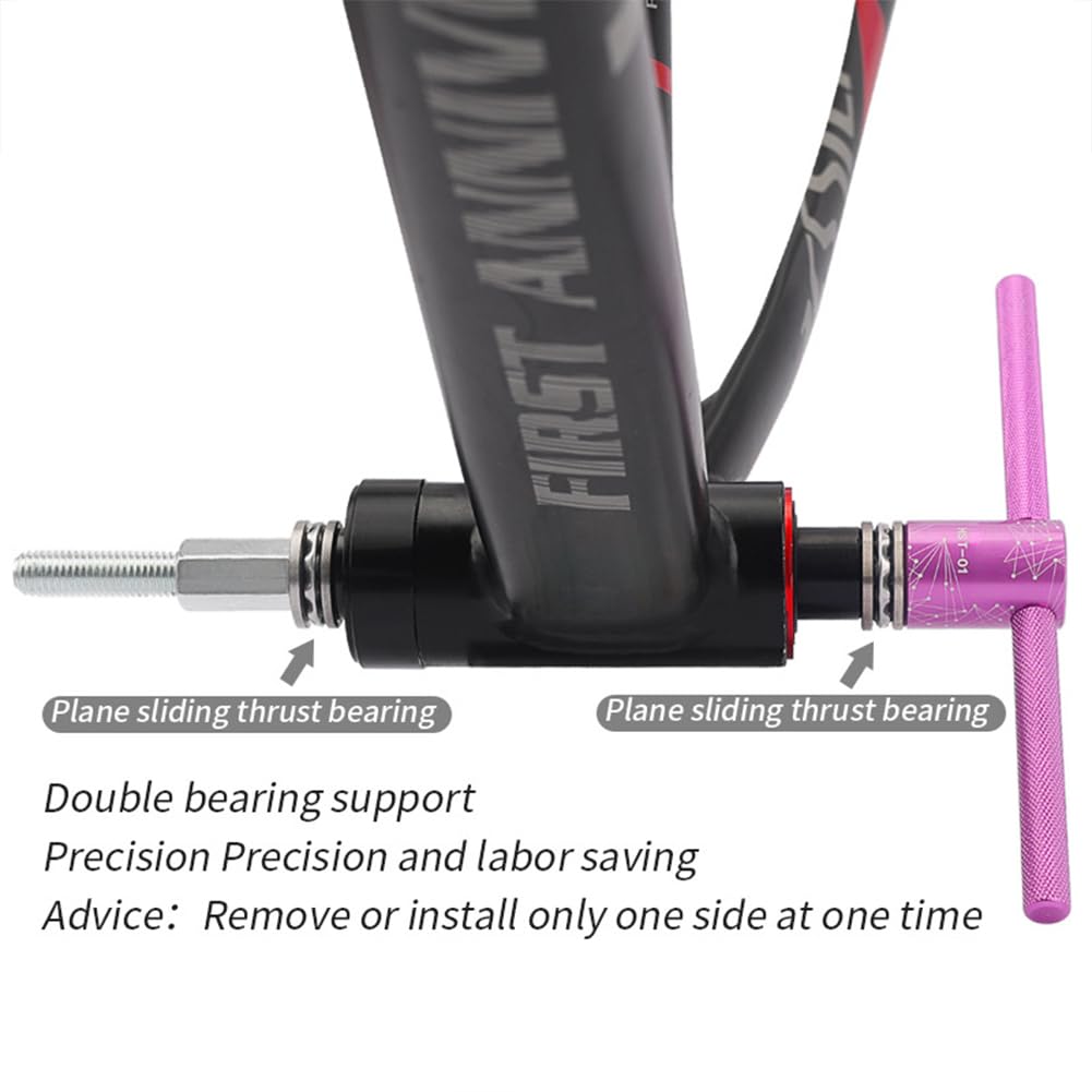Professionelles Fahrrad-Tretlager-Werkzeugset zum Installieren und Entfernen von Fahrradlagern, Werkzeug-Set für einfache Wartung des Tretlagers, kompatibel mit PF30, BB86, BB30, Rot