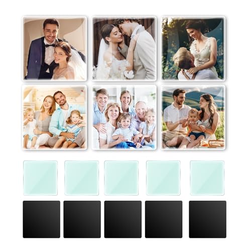 40 PCS Sublimation Magnet Blanks Bulk Include 20 Pcs Sublimation Blanks and 20 Pcs Soft Magnetic，Glass Strong Magnetic Refrigerator Magnet for Fridge,Cabinet and Dishwasher, School,Office Whiteboard