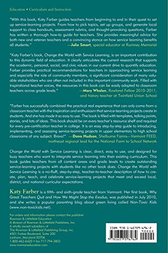 Change the World with Service Learning: How to Organize, Lead, and Assess Service-Learning Projects