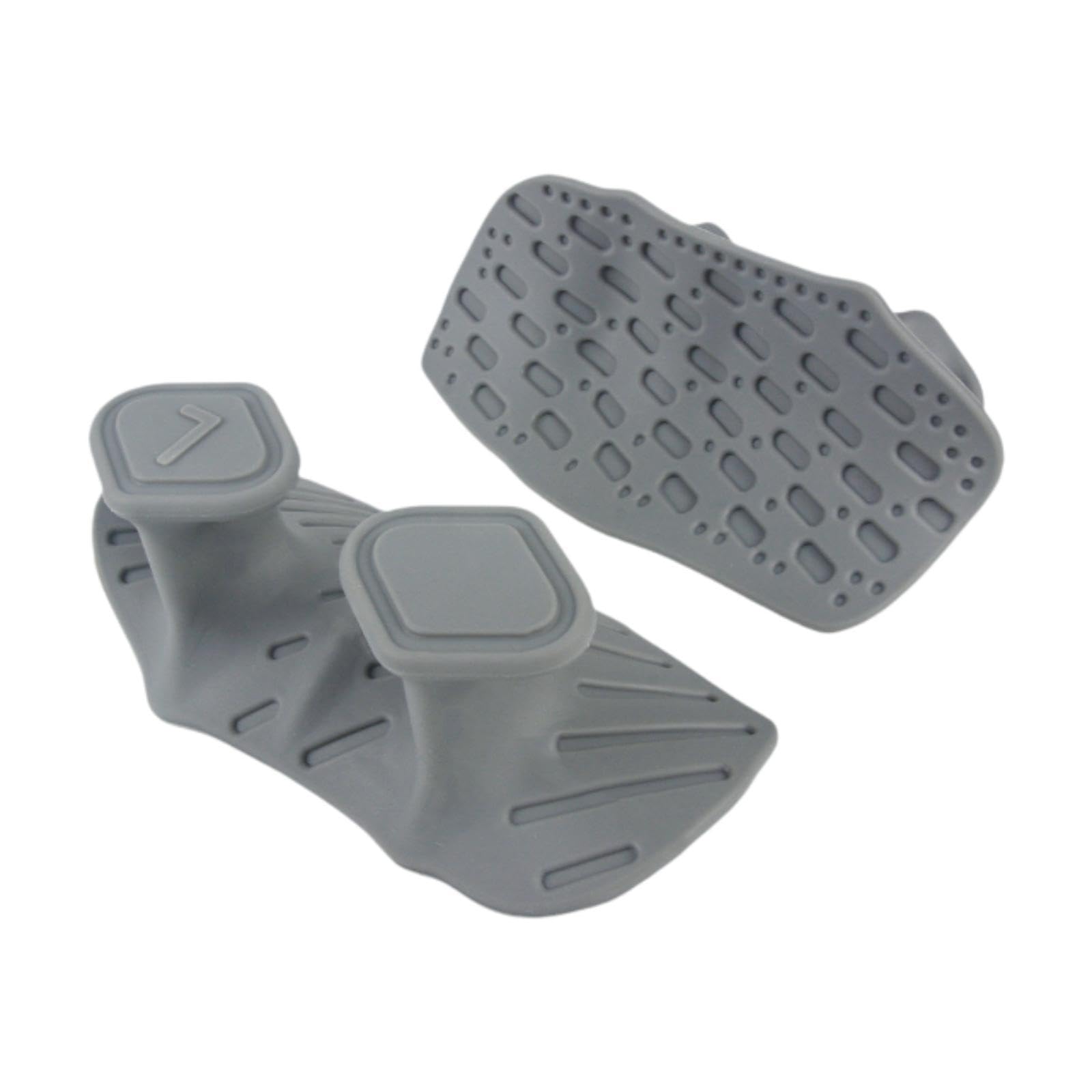 2Pcs Weight Lifting Grips Gym Hand Grips for Exercise Bodybuilding Deadlifts Gray | Sports Equipment | Outdoor Sports Gear | Exercise Gear-image-16