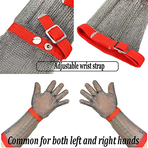 Guantes resistentes a los cortes tipo chainmail de seguridad para carpintería 6