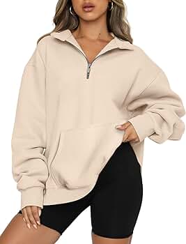 Amazon.com: Trendy Queen Womens Zip Up Hoodies Oversized