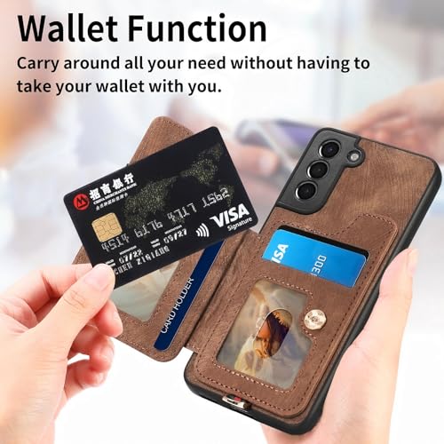 Coque portefeuille Samsung S21 Plus protection intégrale rabattable