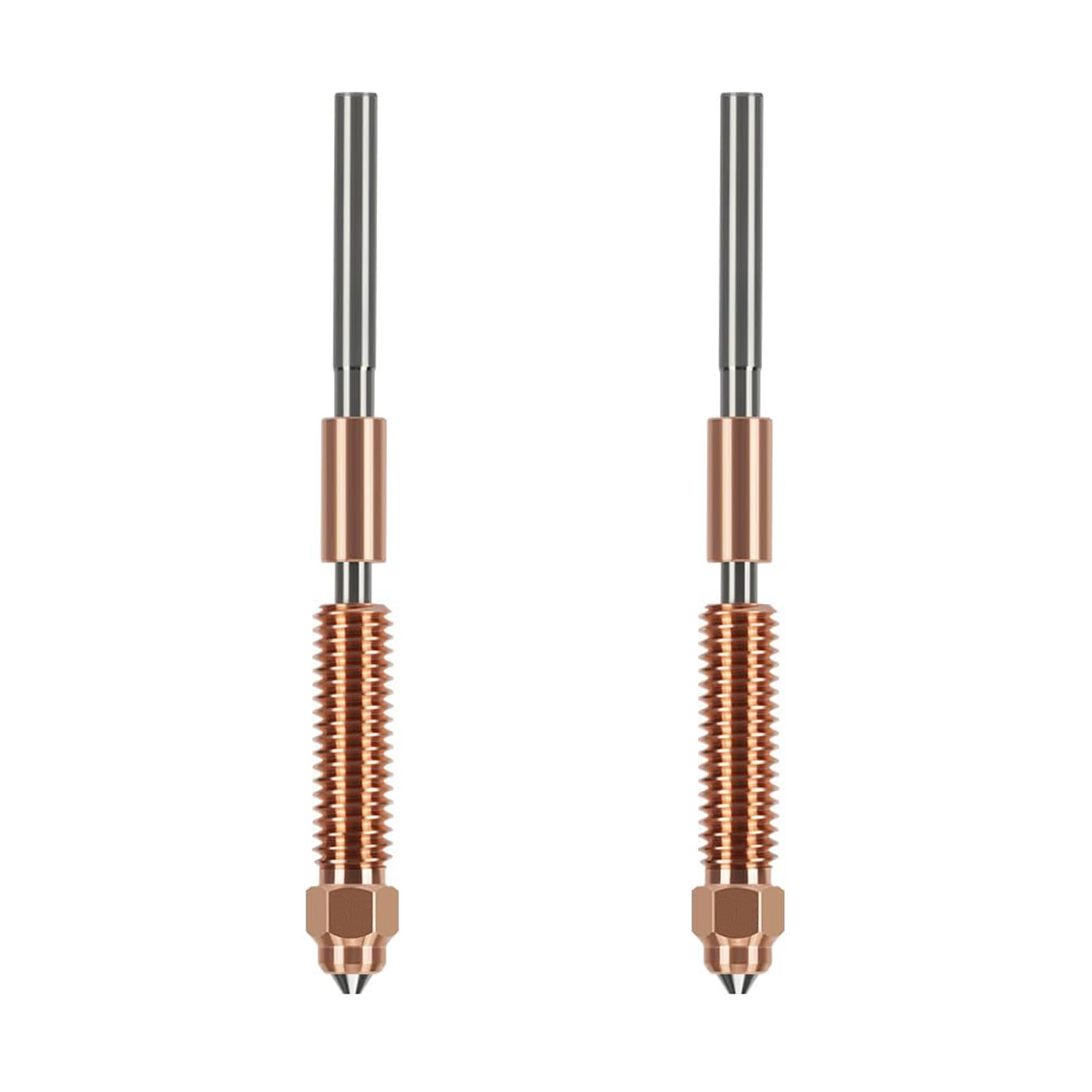 K1 Max Nozzle 0.6mm 2PCS Tri-Metal Quick-Swap Hardened Steel High Temp Wear Resistant for K1C Ender 3 V3