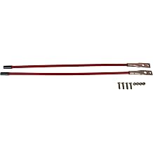 Buyers Products Company 27 in Red Blade Guides for Boss Snow Plows, High Visibility Replacement Kit Matching MSC01870 for Improved Plow Edge Awareness and Snow Control