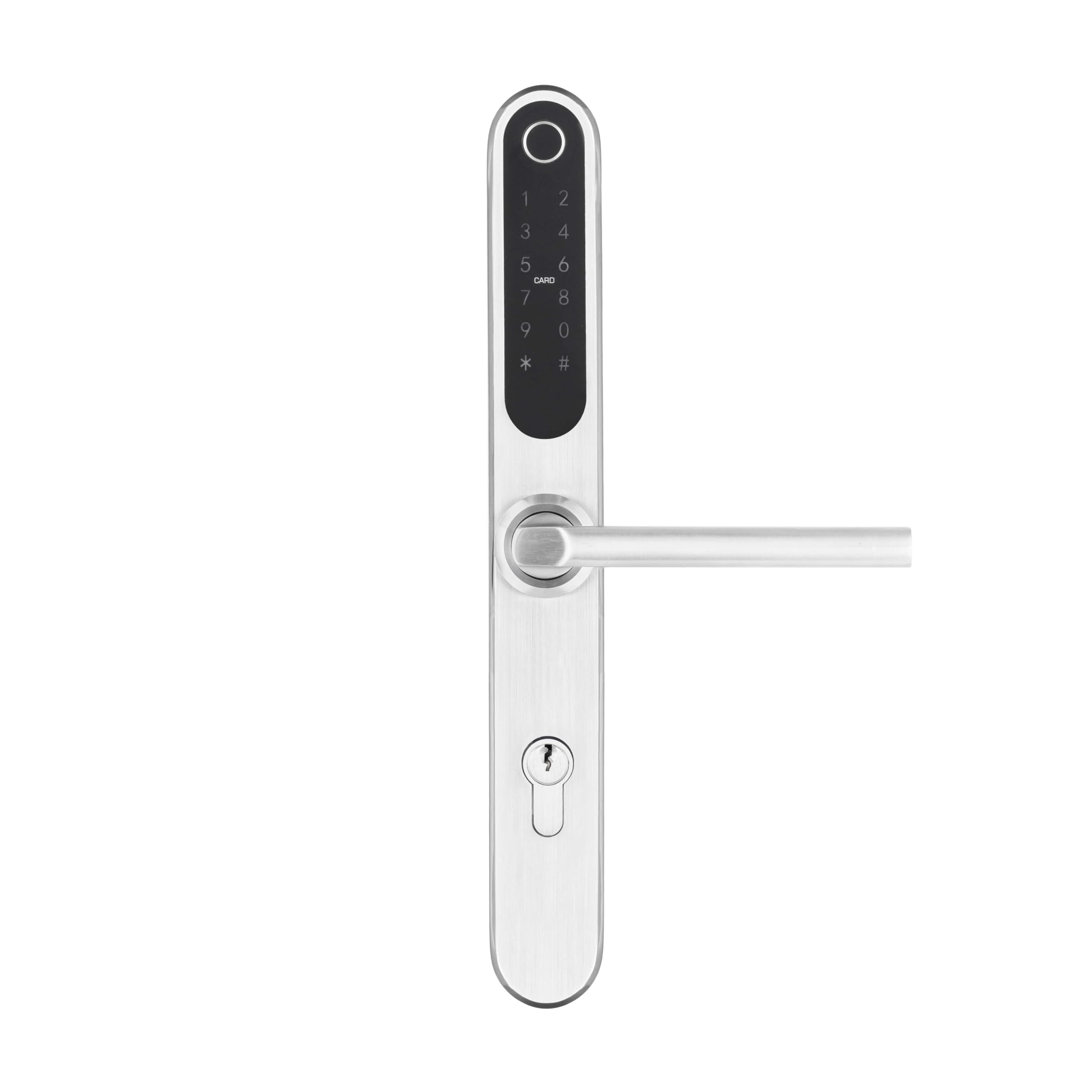 Elektronisches Türschloss SMART Lock Doorknob - 72 mm | 5 Entsperrmethoden: Smartphone, Fingerabdruck, PIN, RFID, Schlüssel; Fernsteuerung per Tuya-App von überall möglich