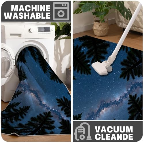 Tapis rond antidérapant et absorbant lavable en machine de 100cm