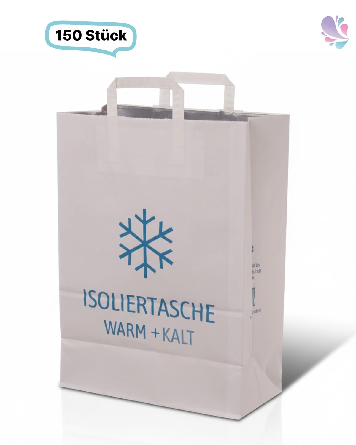 Kühltragetaschen Warm & Kalt 150 Stück 32x17x45 | Isolierende Kühltragetaschen für warme & kalte Speisen