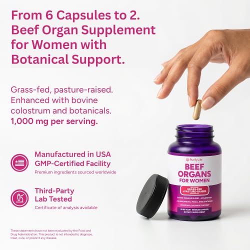 Grass-Fed Primal Beef Organ Supplement for Women, Hormone Balance for Women - Image 2