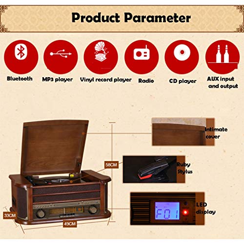 PPlatine Tourne Disque avec Haut-parleurs, Playback MP3 USB/Bluetooth/FM Radio/CD & Cassette Lecteur/Records Vinyle… - Les Beatles, Paul McCartney, John Lennon, RIngo Starr, George Harrison PPlatine Tourne Disque avec Haut-parleurs, Playback MP3 USB/Bluetooth/FM Radio/CD & Cassette Lecteur/Records Vinyle… – Image 8