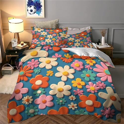 Housse de couette fermeture éclair à effet 3D confortable et douce - 6