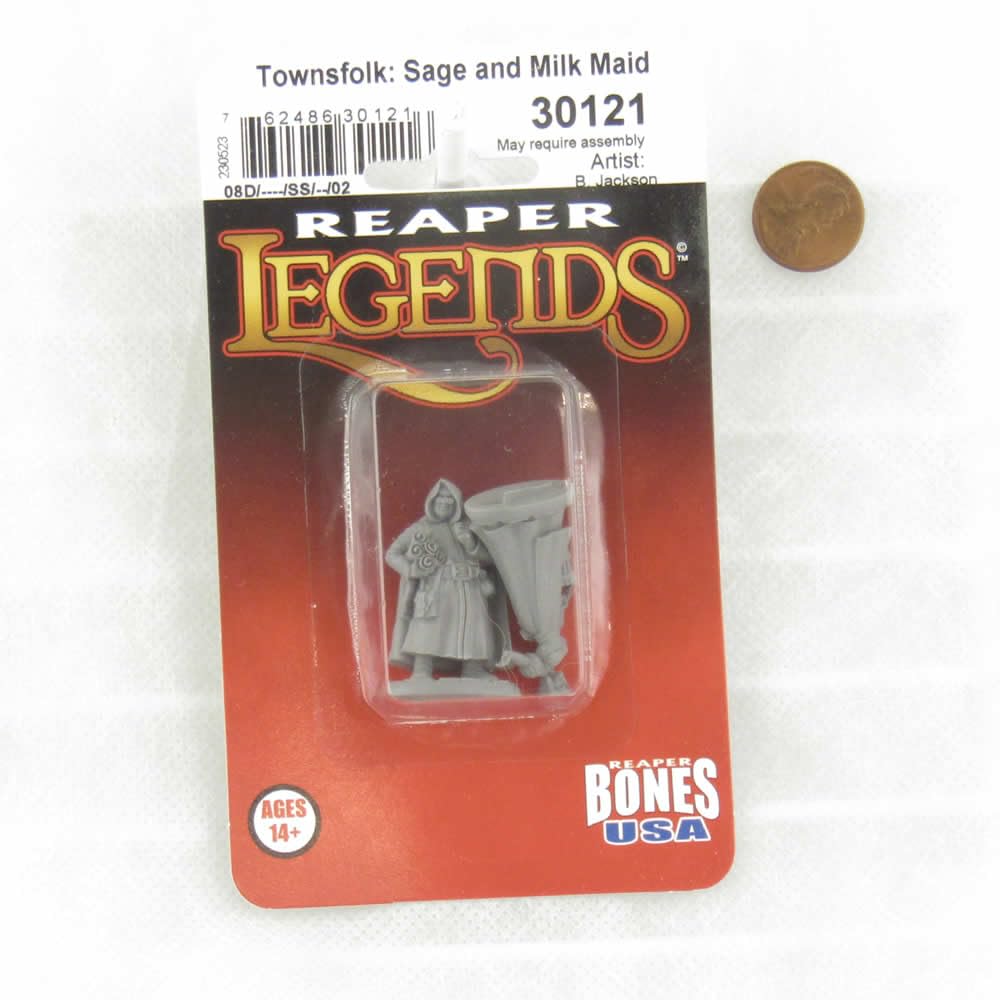 Amazon.com: Mini - Reaper Bones USA 30121 Townsfolk Merchant Sage