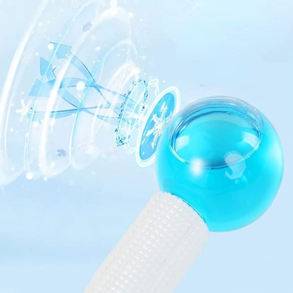 2pcs Beauty Crystal Ball Facial Cooling Puck for Face and Eye Massage Massage Tool (blue) - Image 5