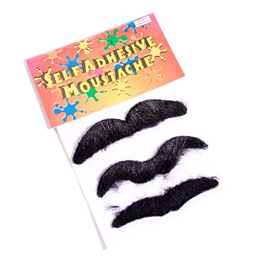 Fun Express Fake Mustaches : Package of 3