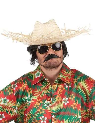 DEGUISE TOI Chapéu havaiano de palha adulto