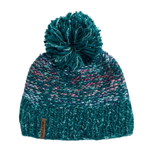 Turtle Fur Womens Firefly Knit Pom Beanie Emerald