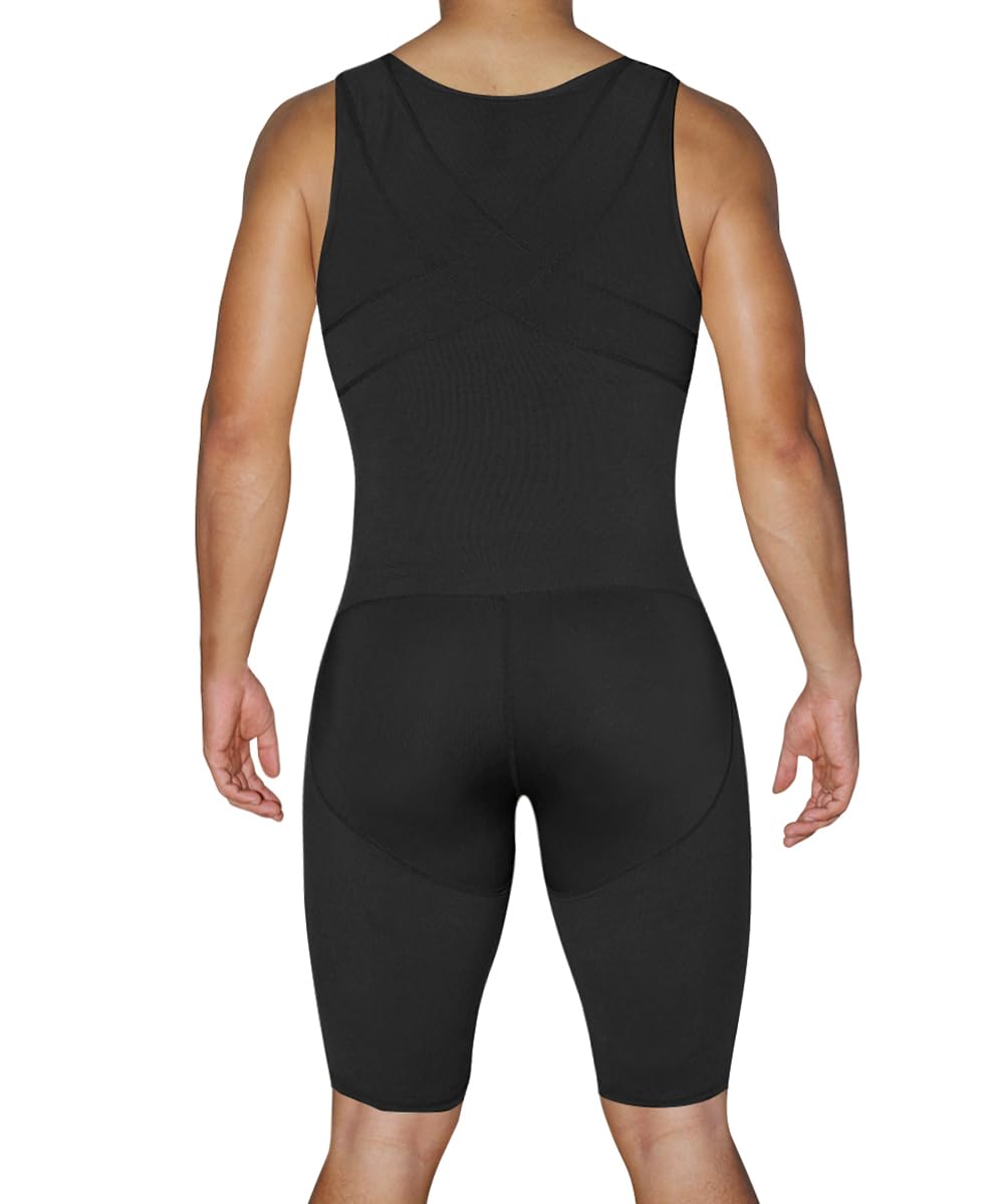 Maglietta Compressione Full Body Shaper Uomo Canotta Contenitiva Snellente Intimo Modellante Dimagrante Fascia Controllo Pancia Pantaloncini