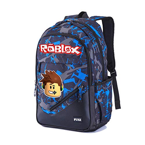 Roblox Mochila para niños Deportiva Bolsa de Viaje Moda Informal Impresa Escolar Casual