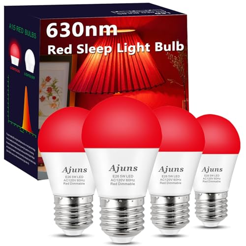 Image of LED Red Sleep Light Bulb Dimmable, 100% Blue Light Blocking Bulb