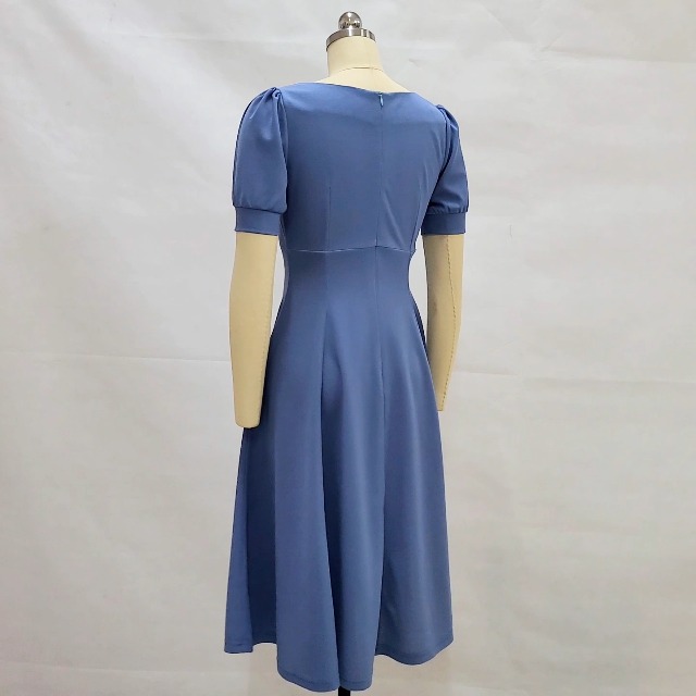 mint blue dress Mint Green A-line V-neck Backless Homecoming Dress With Lace Appliques,  MH557 main image 0