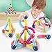 Set di palline magnetiche e aste, 88 palline magnetiche, set di bastoni magnetici, mattonelle per costruzione, giocattoli impilabili STEM per bambini dai 3 anni in + (88 pezzi)