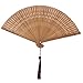 Produktbild Healifty Bambus Handfächer Vintage Fan Holz Hand Fan Hochzeit Bridal Party gefallen (braun)