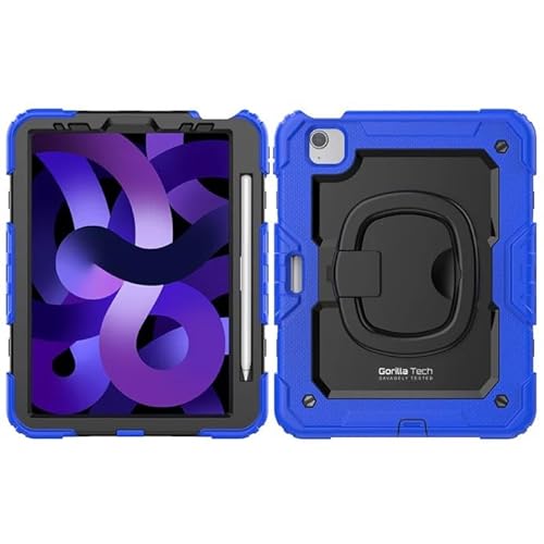 Gorilla Tech iPad Air (10.9") 5th Gen Case 2022 | Heavy Duty Protective Armour Cover with Kickstand & Pencil Slot (Blue) - Image 2