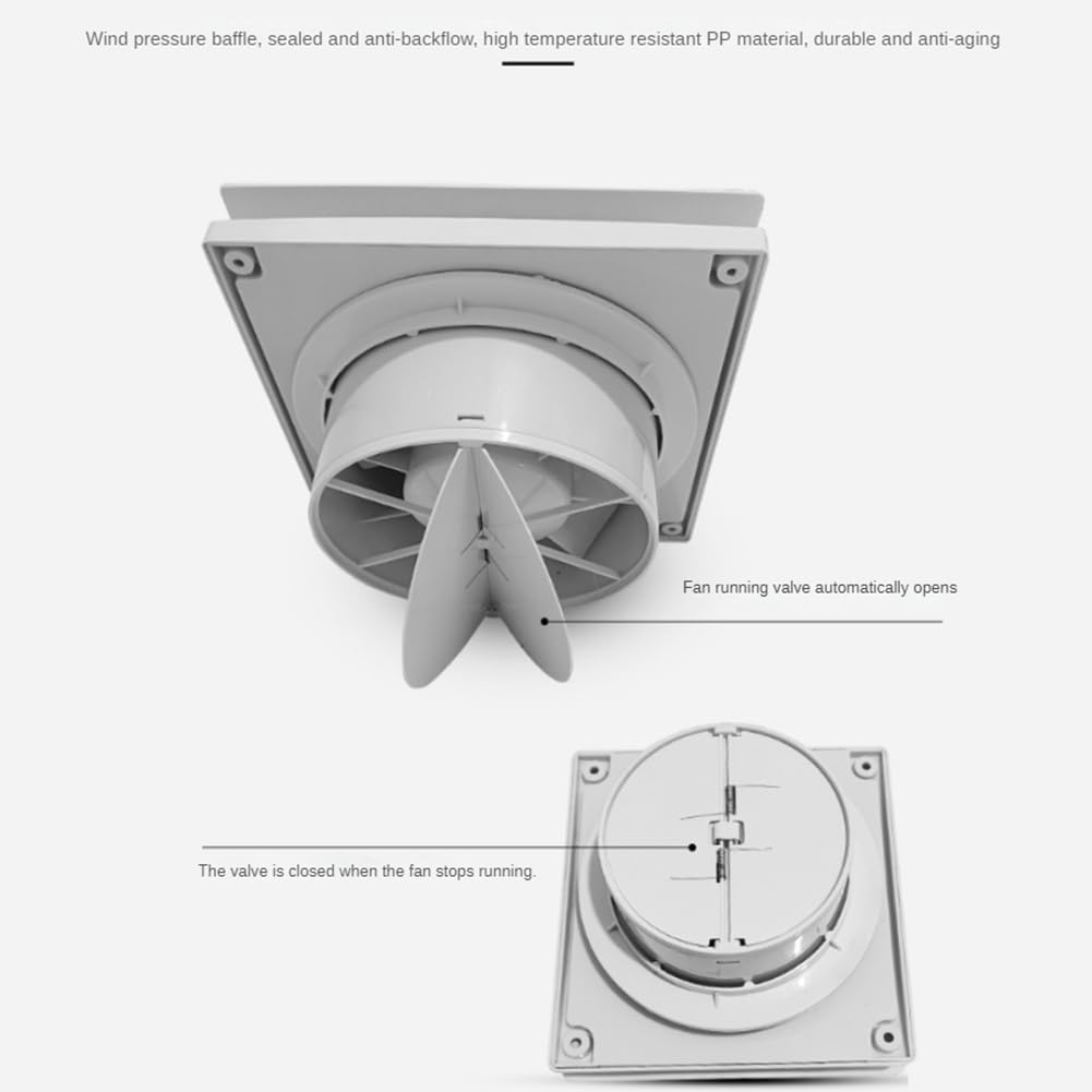 Extractor de Aire de Alta Velocidad de 4 Pulgadas para Inodoro, Cocina, Baño, Colgante, Pared, Ventana, Extractor con Control Remoto