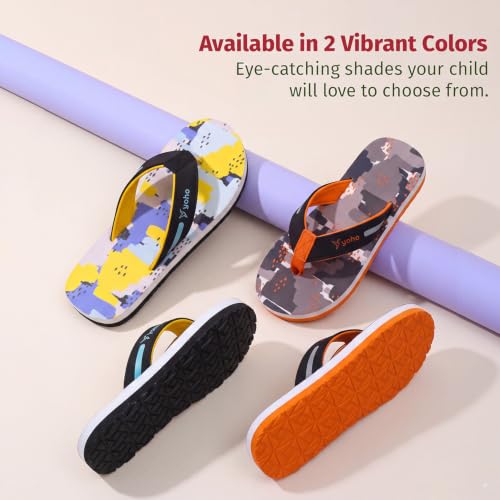 Image of YOHO Motion Slippers for Kids | Comfortable Monsoon Rainy FlipFlop | Easy to clean Footwear for Boys & Girls