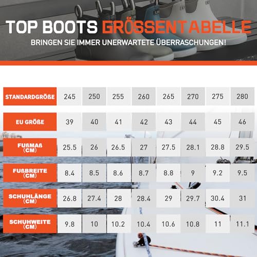 zaxunai Gummistiefel Herren Halbhoch Wasserdicht, Gefüttert Protective Anti-Rutsch Stiefeletten, Grundlegend PVC Chelsea-Stiefel
