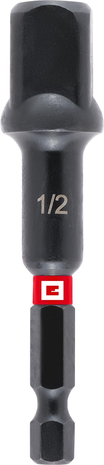 Original Einhell Impact Socket Wrench Adapter (CRV Steel, 1/2" Socket, 72 mm Length, Manganese-phosphated, Impact-Resistant, Torsion Zone)