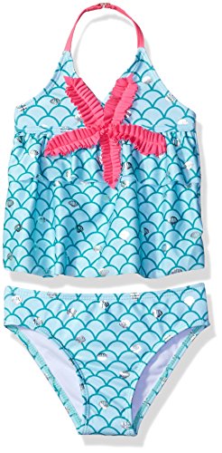 Jantzen Girls' Aqua Shell Tankini Swimsuit