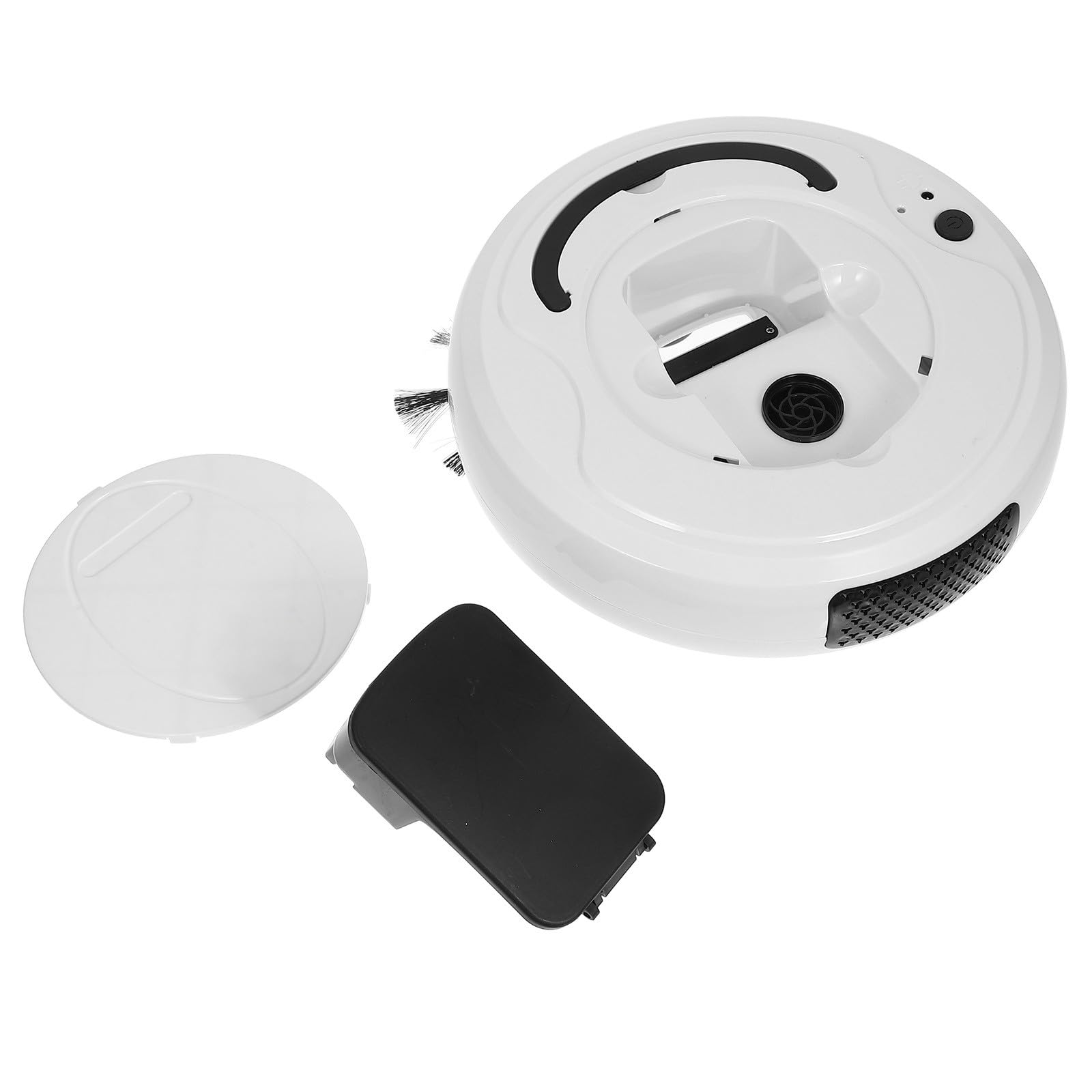 Robot Aspirador Inteligente 2000Pa ABS 1200mAh para Polvo y Alfombras | Robot Limpiador Suelo, Robot Limpieza Casa, Evitación de Obstáculos, Color Beige, Hogar