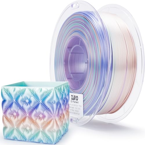 Image of ZIRO 3D Printer Filament PLA, Fast Color Change Silk, 1KG Pastel Pearl