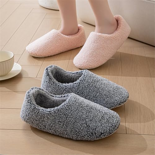 Soft House Slippers Open Toe Women Men Fluffy Non Slip Cozy Bedroom Shoe House Outdoor Winter Fall Washable Flat Sole3