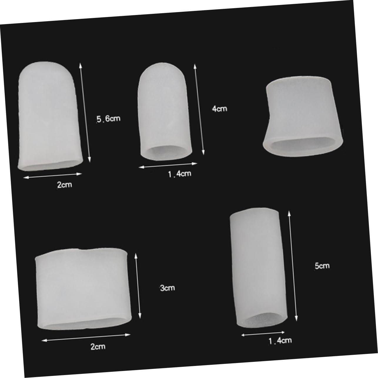 KOMBIUDA 10pcs Silicone Finger Sleeve Protector for Thumb Protection Relief Prevention Sports Activities Fit for Basketball Volleyball Baseball and More