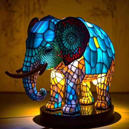 Opiniones y reviews de Lampara 3d . 44 HYNLPKHM Lámpara de Mesa Animal 3D, Luz Nocturna Retro de Resina Estilo Vitrales,Lámpara Animal Vintage con USB para Mesita de Noche,Decoración para Sala Dormitorio Oficina y...