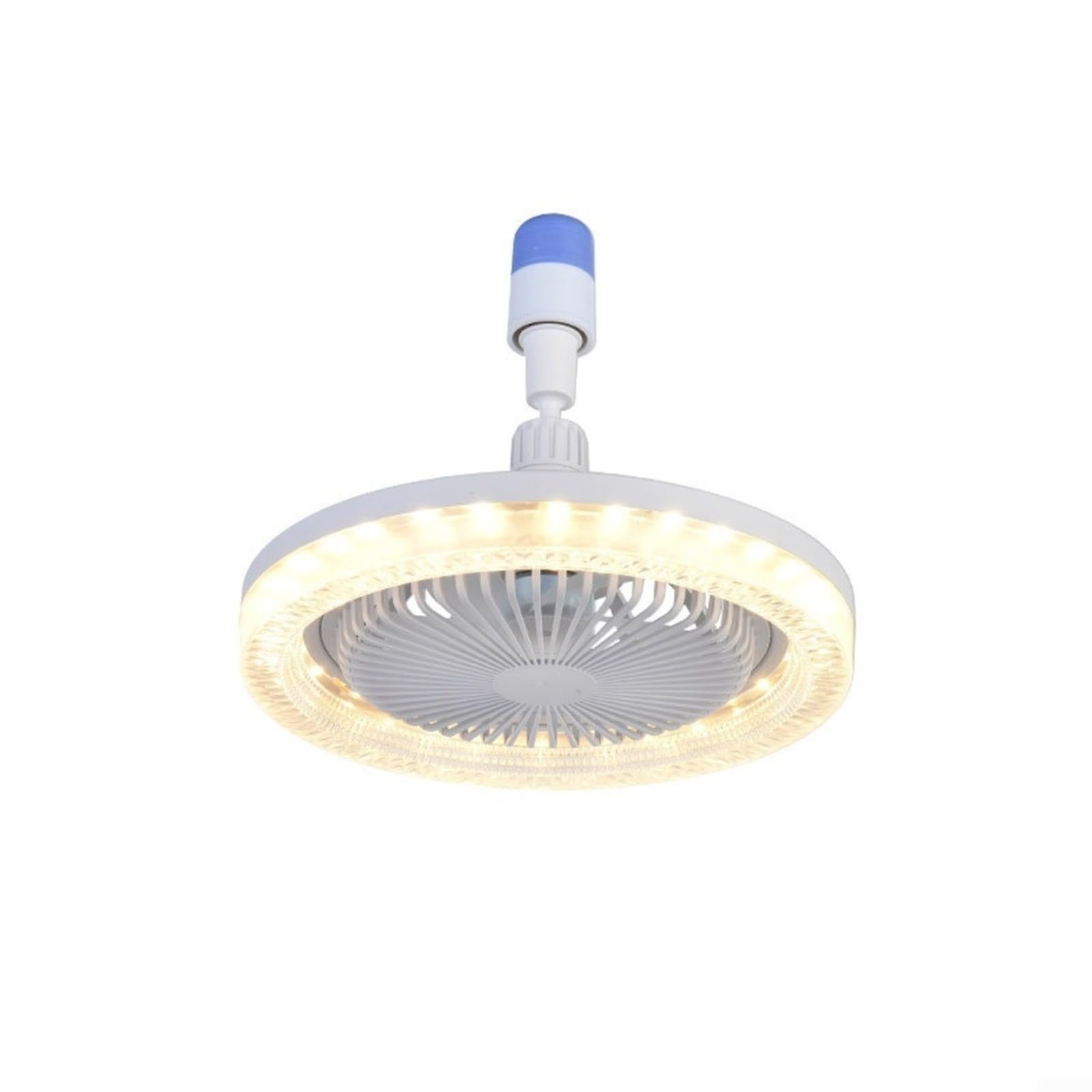 Ventilatore da soffitto con luce LED e rotazione 360 gradi per camera da letto 7