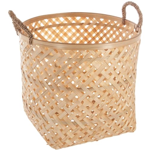 3 Paniers Atmosphera en bambou naturel tressé pour rangement - 3
