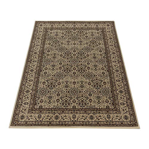 Carpetsale24 Orientteppich Kurzflor Orientalischer Teppich, Antik Teppich, Rechteckig, beige Farbe, Florhöhe 9 mm… – Bild 4