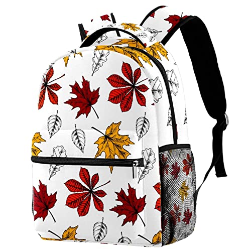 Sac à dos de voyage feuille d'érable avec porte-bouteille