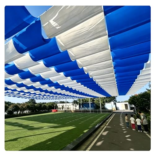 Voile d'ombrage rétractable en U 2.4x3m avec kit de montage - 2
