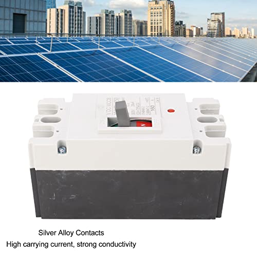 DC Circuit Breaker 2P 1000V 160A Short Circuit Switch Breaking Plastic Shell Circuit Breaker, 20KA Breaking Capacity