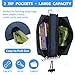 VOXGET Poop Bag Holder for Leashes, Dog Treat Pouch Carrier with 2 Zipper Pockets and Clip for Puppy Training, Dog Waste Bag Dispenser with 1 Roll Poop Bags for Walking Accessories (Navy Blue)